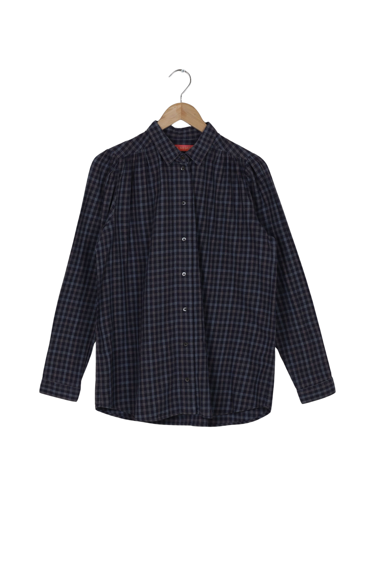 Save a Shirt Annette - Graphite check - 40