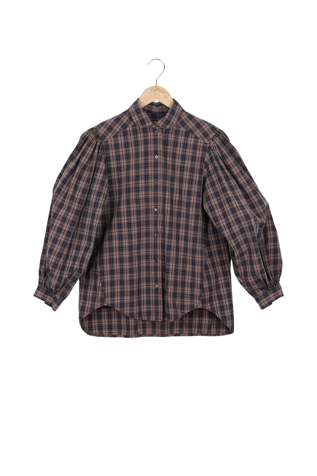 Save a Shirt Basia - Burgundy check - 36