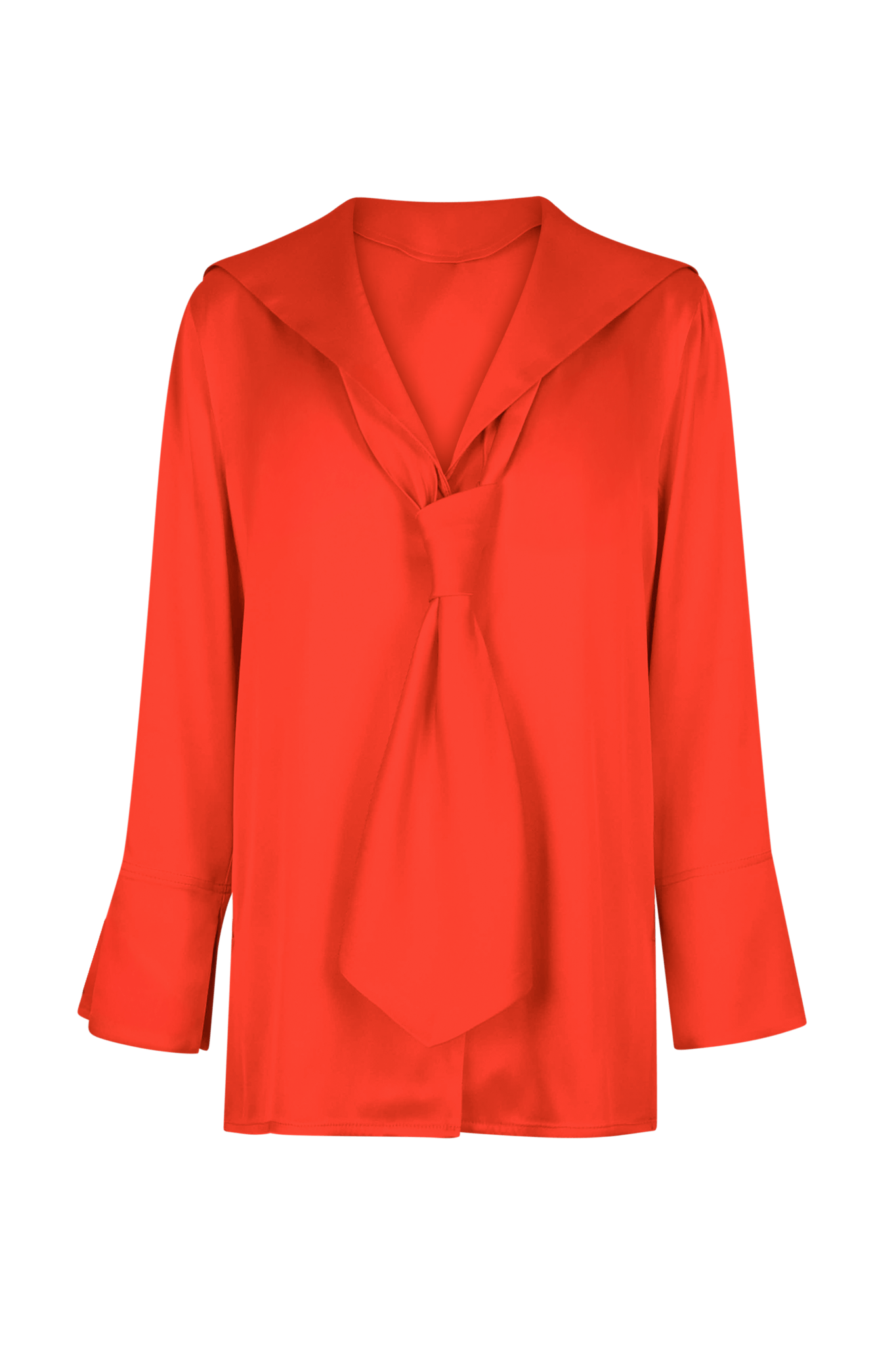 Boy Blouse - Poppy Shine Satin