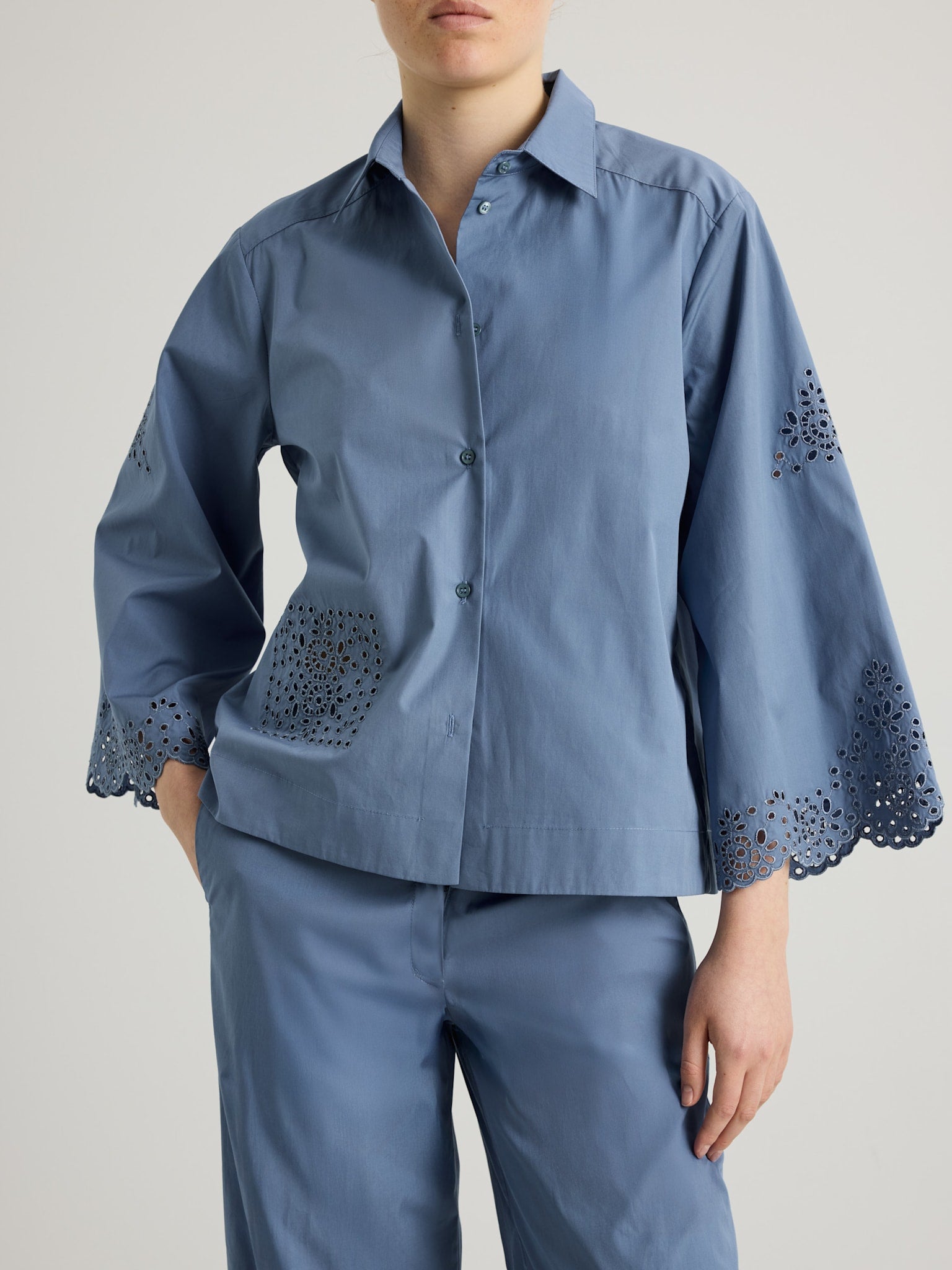 Bob Shirt - Quicksilver Embroidered Cotton