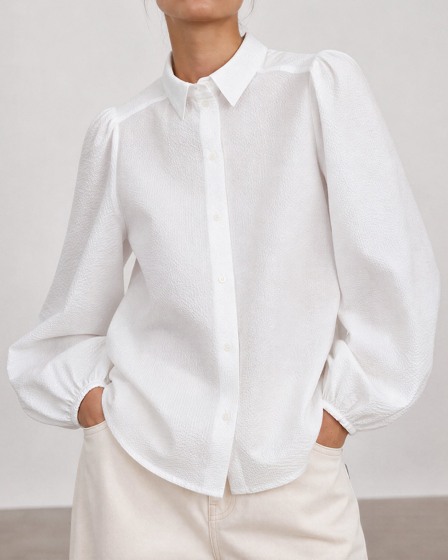 Pala Blouse - Mist Cotton