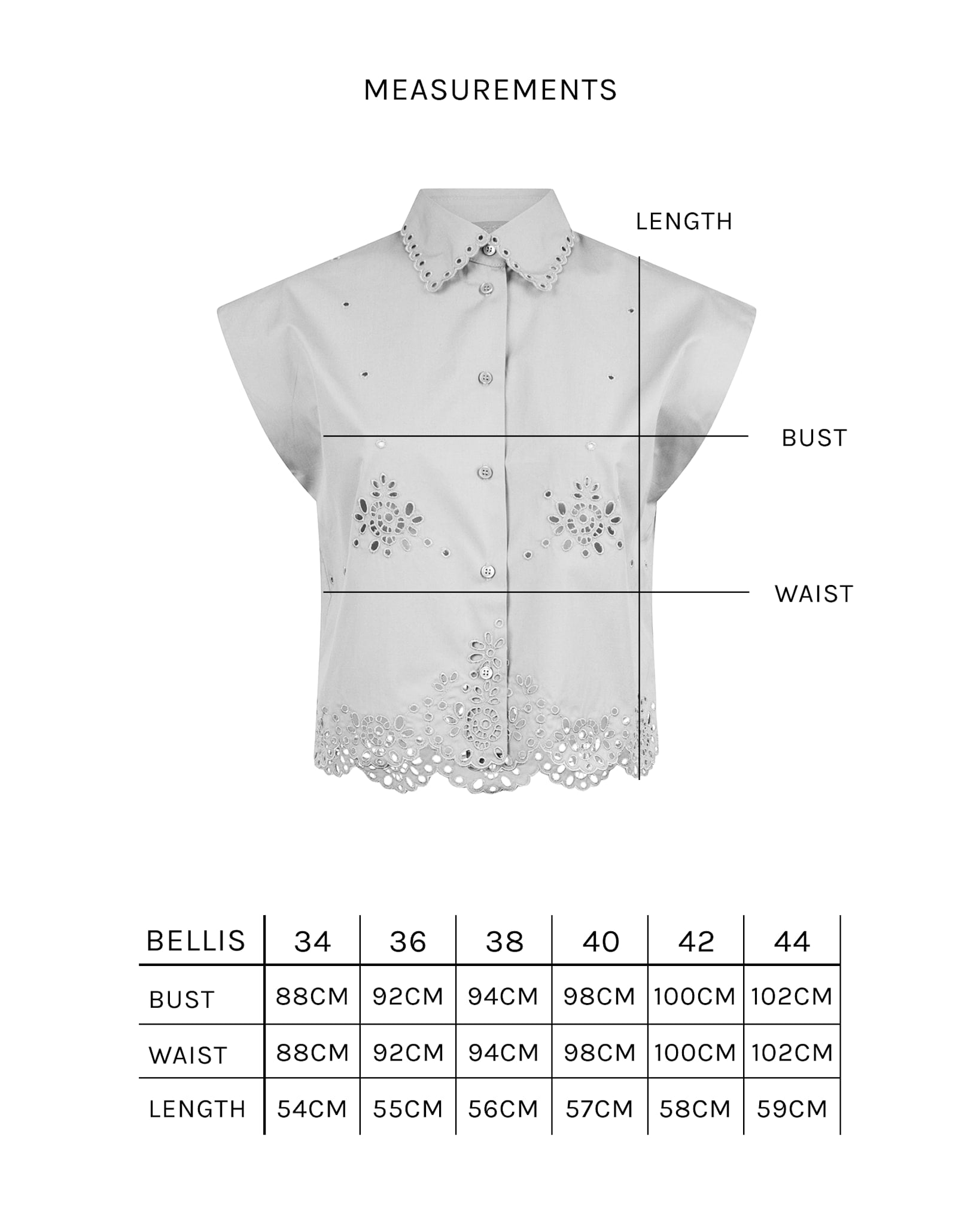 Bellis Shirt - Quicksilver Embroidered Cotton