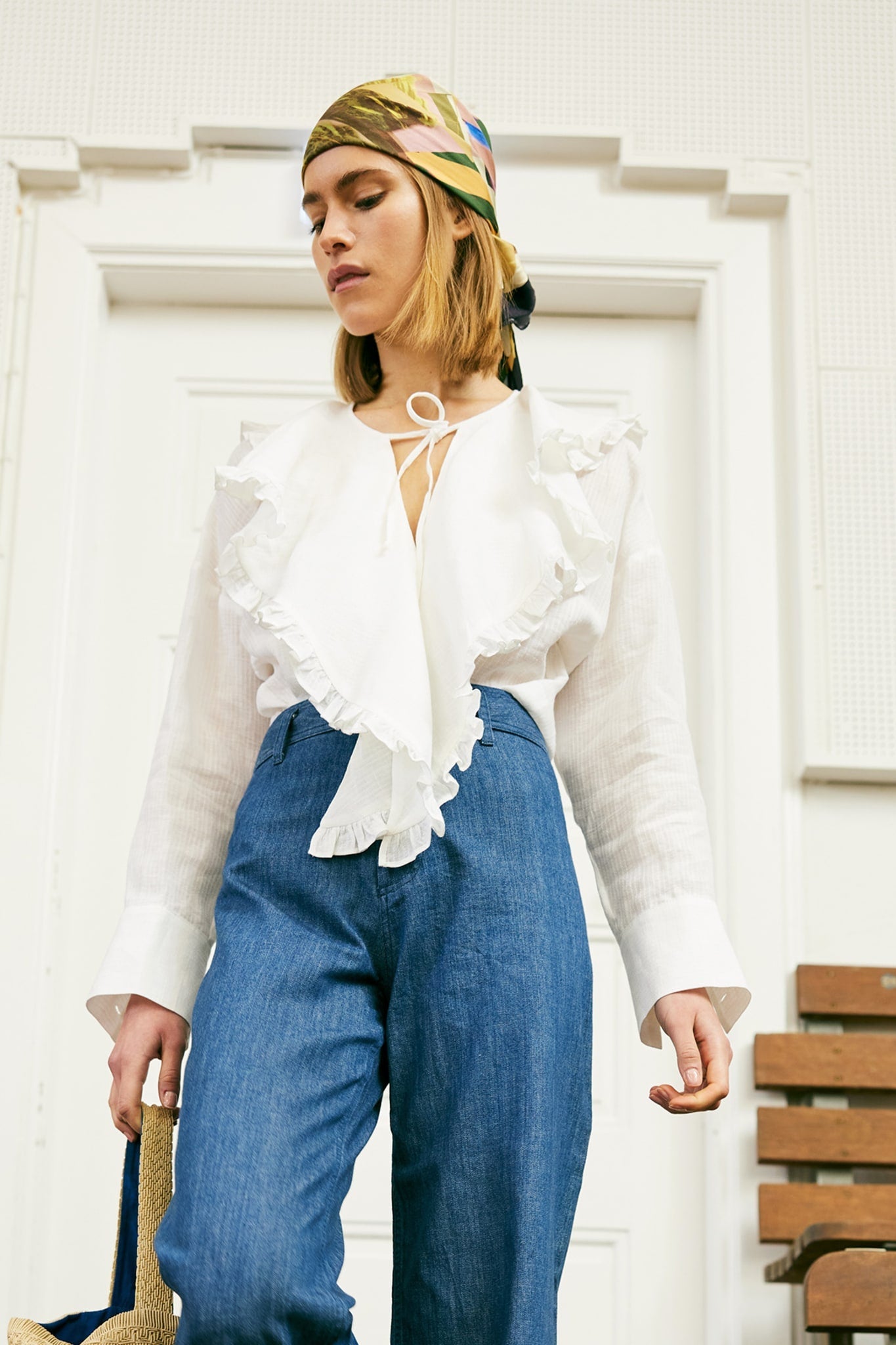 Save a Shirt Olivia - White barre - 40