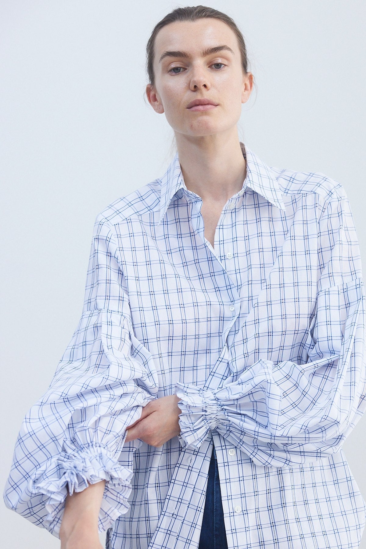 Save a Shirt Borghi - Lapis check - 34
