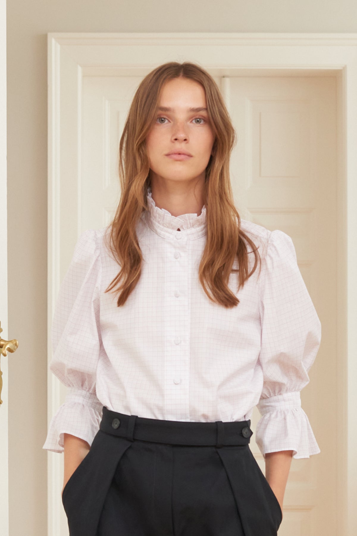 Save a Shirt Joanna - Berry check - 34