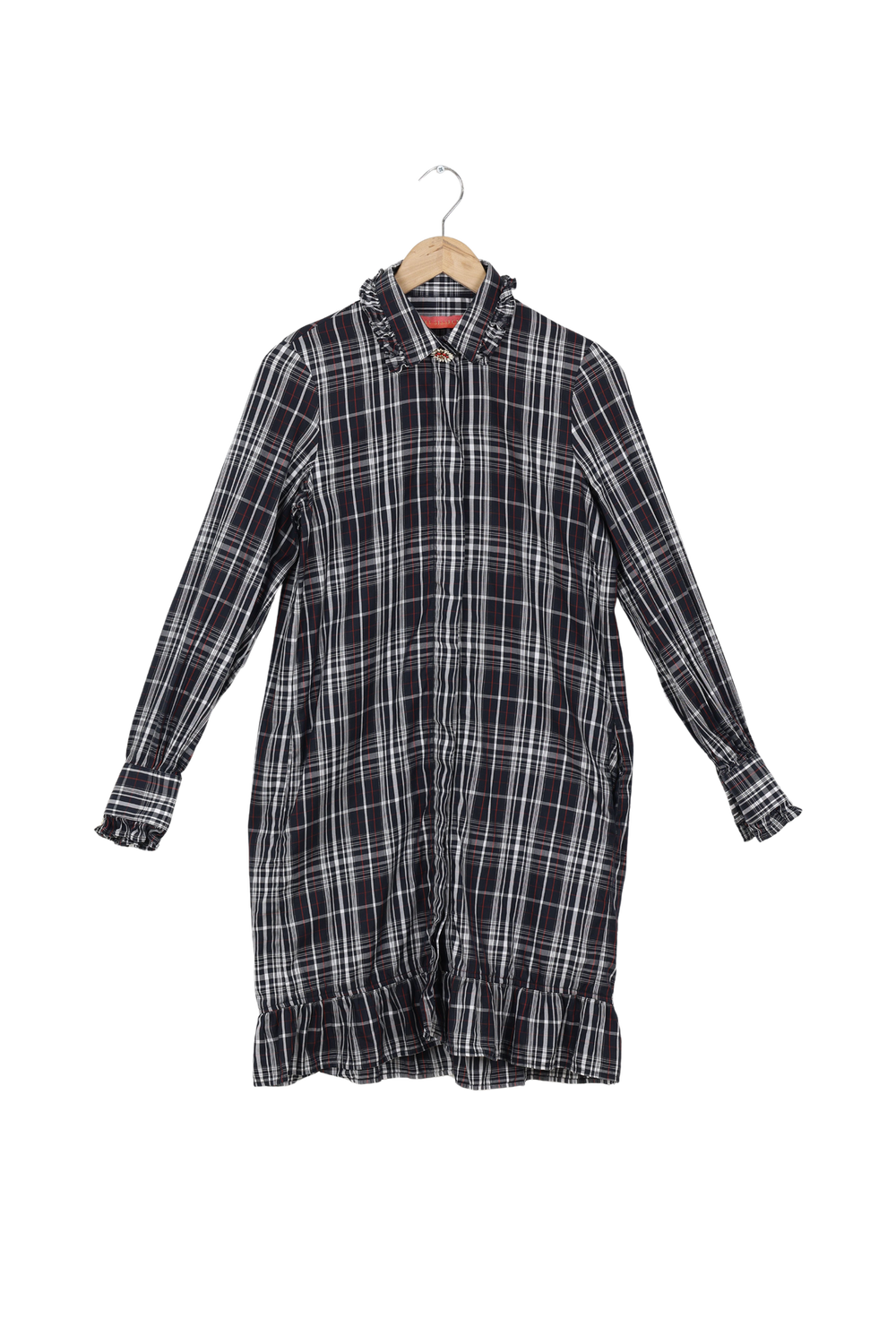 Save a Shirt Checked Shirt Dress - 36