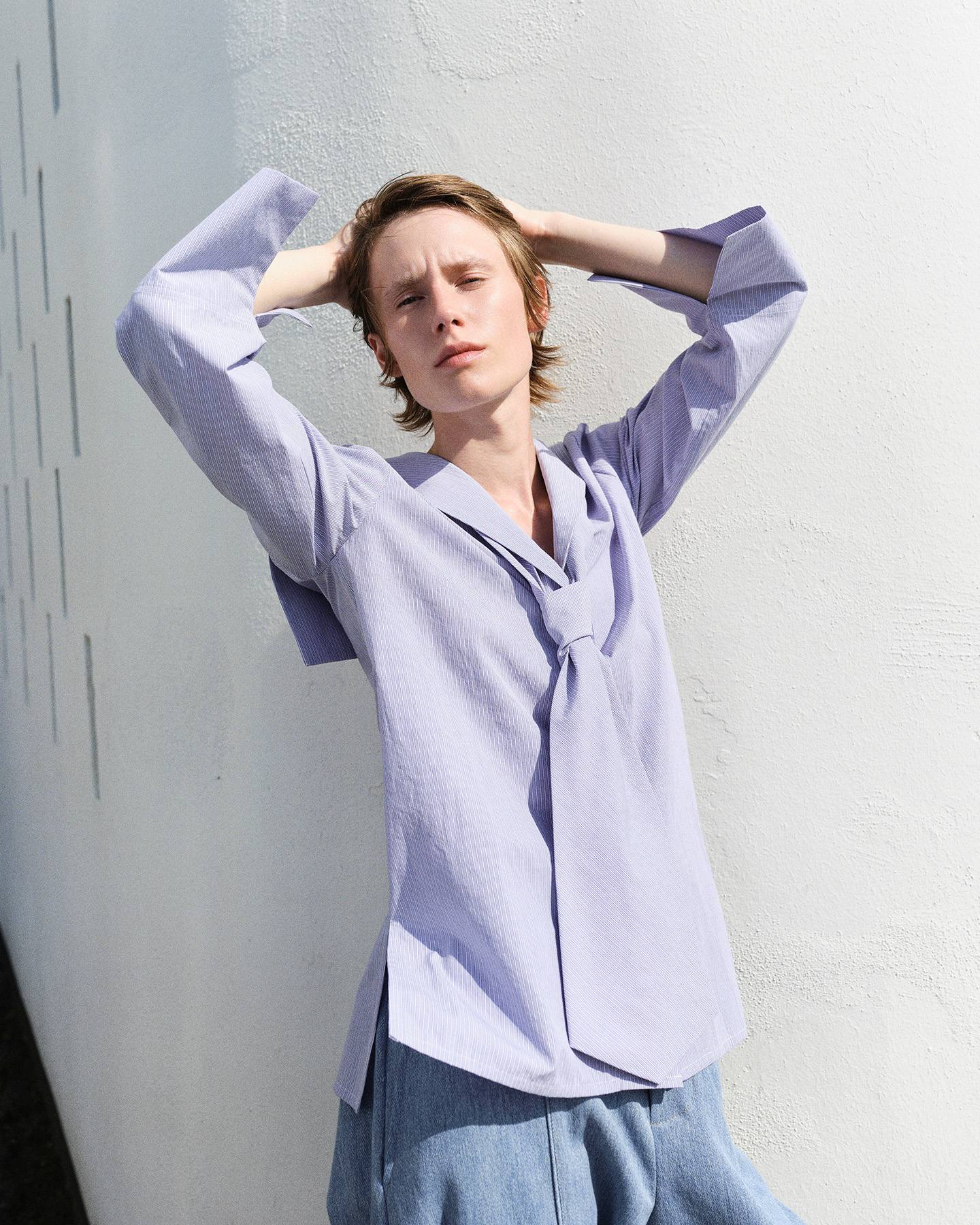 Boy Shirt - Ocean Stripe