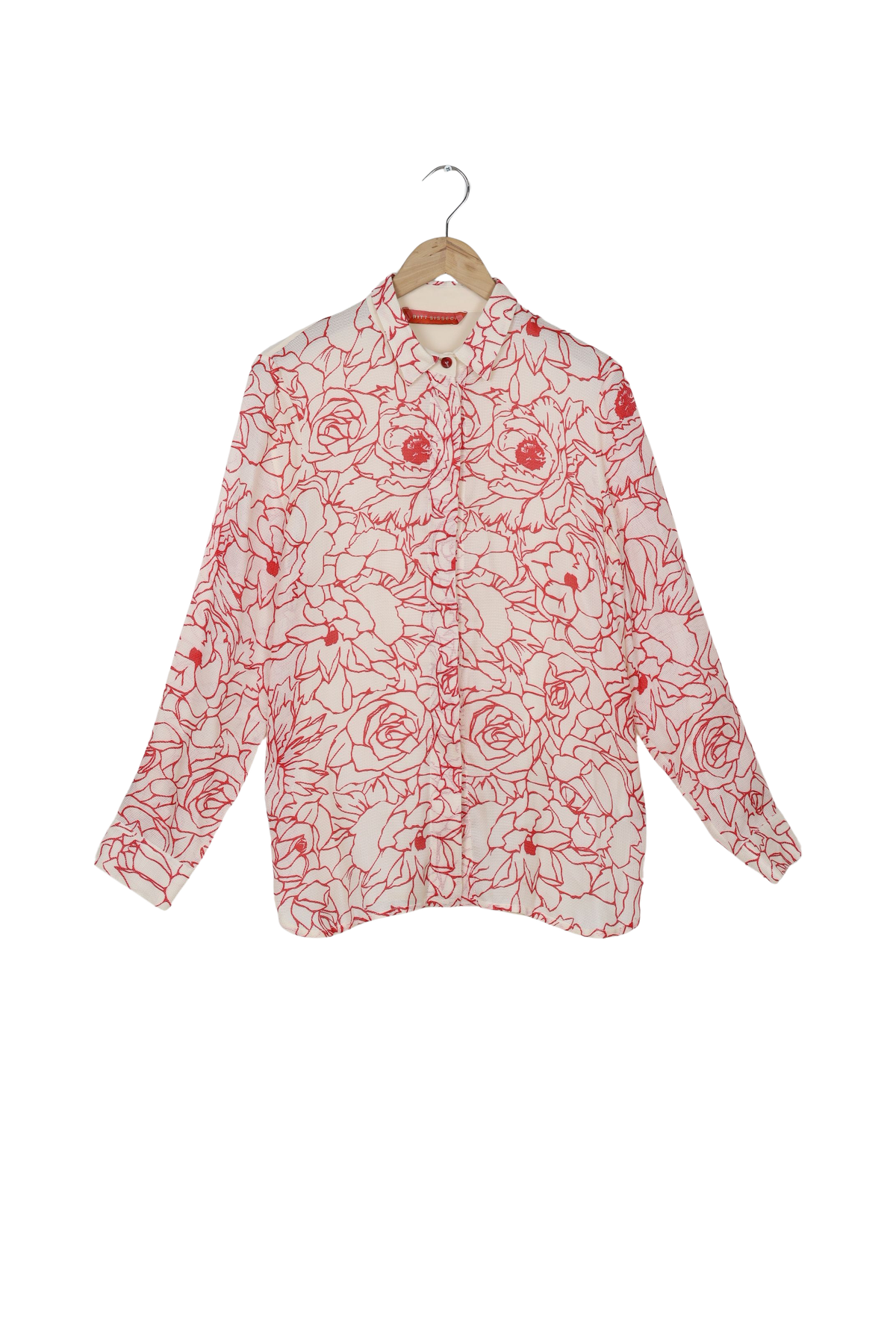 SAS Red Floral -  Silk Shirt - 42