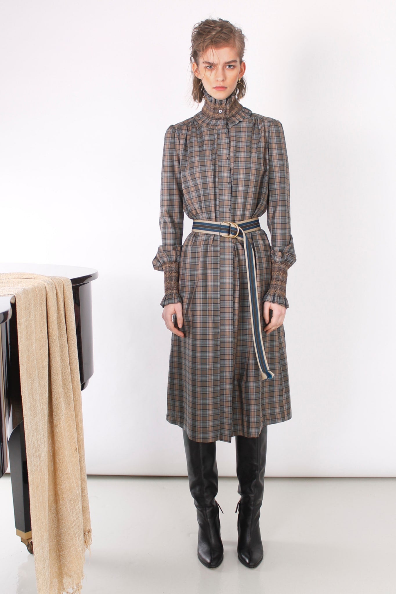 Save a Shirt Arielle - Army check - 38