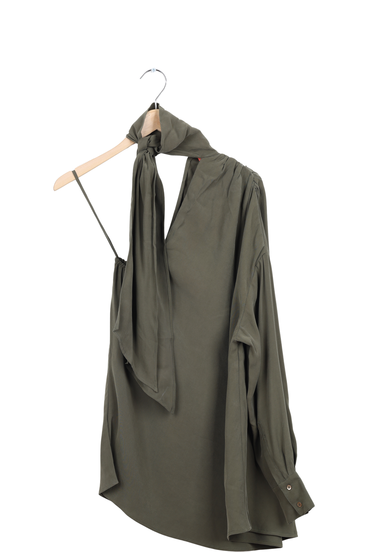 Save a Shirt Paula - Olive viscose - 42