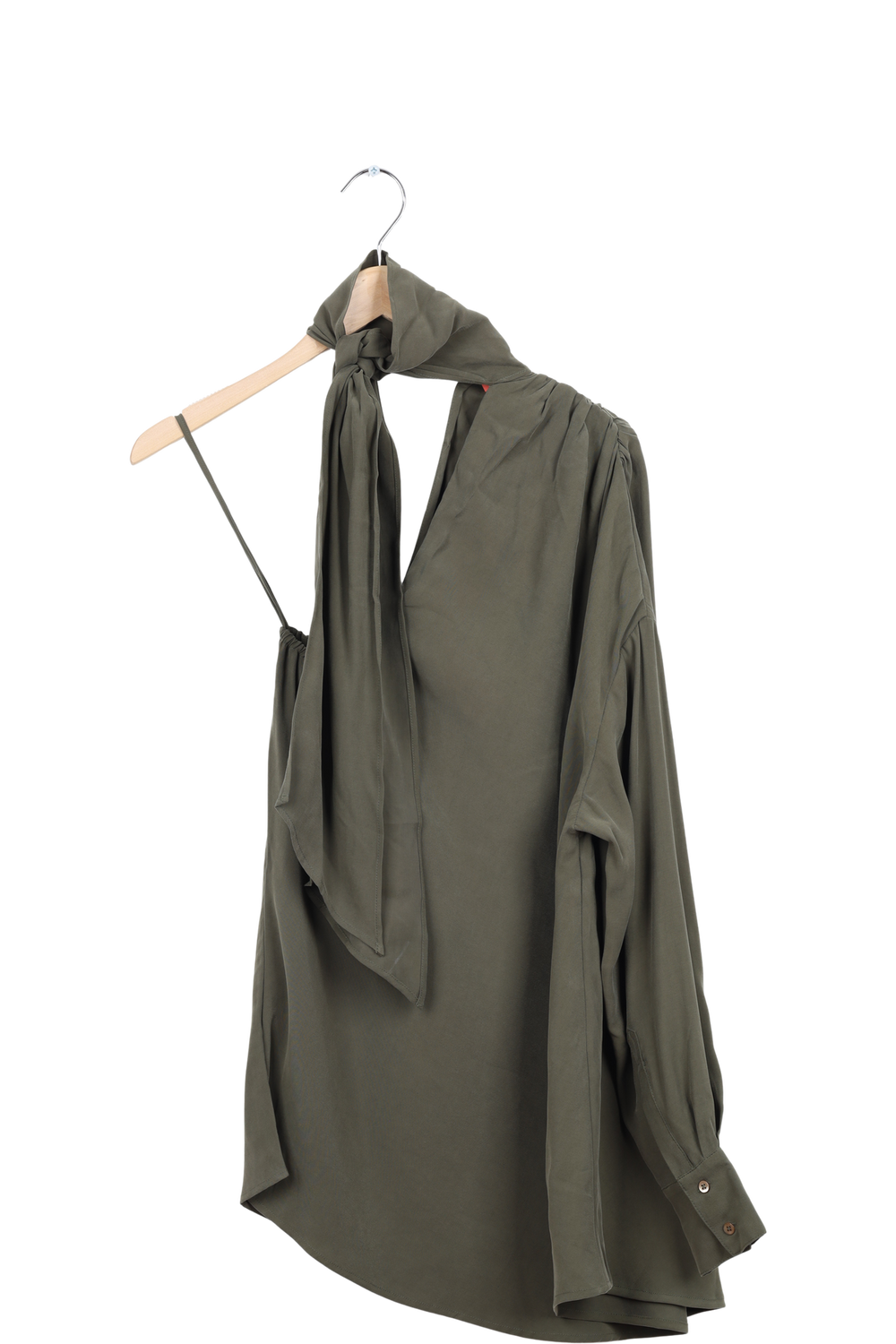 Save a Shirt Paula - Olive viscose - 42