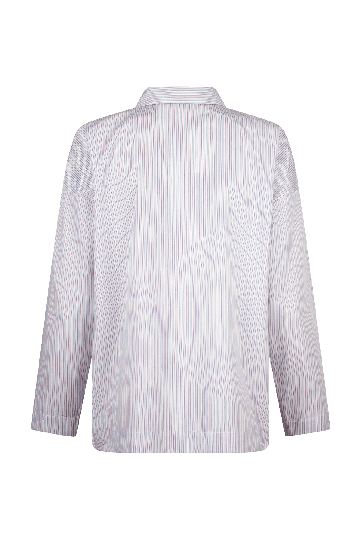 white striped shirt with big pockets