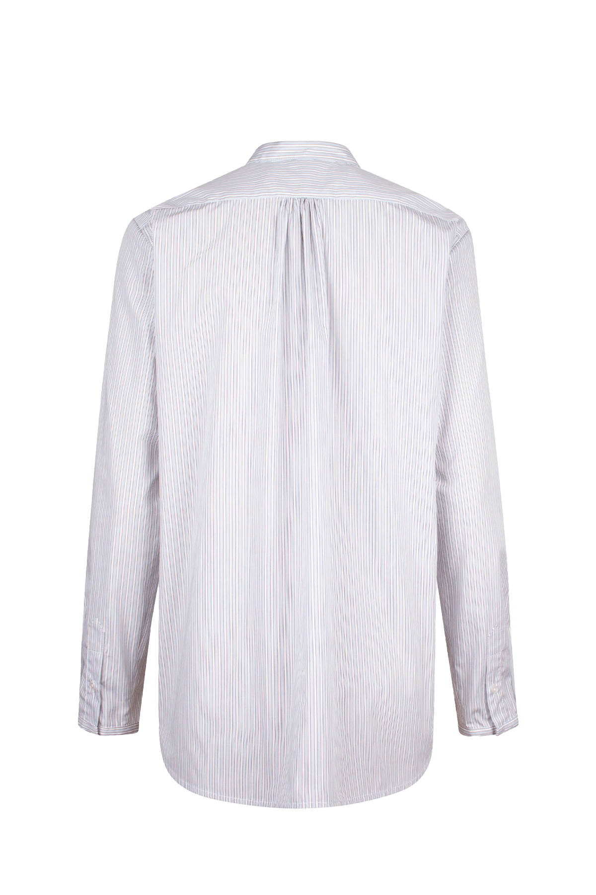 striped white and blue shirt