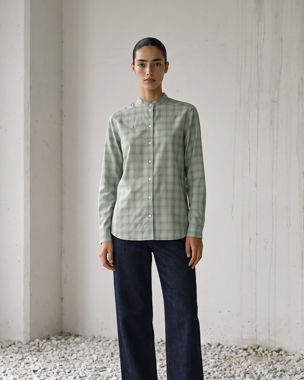 Bea Shirt - Vetiver Cotton