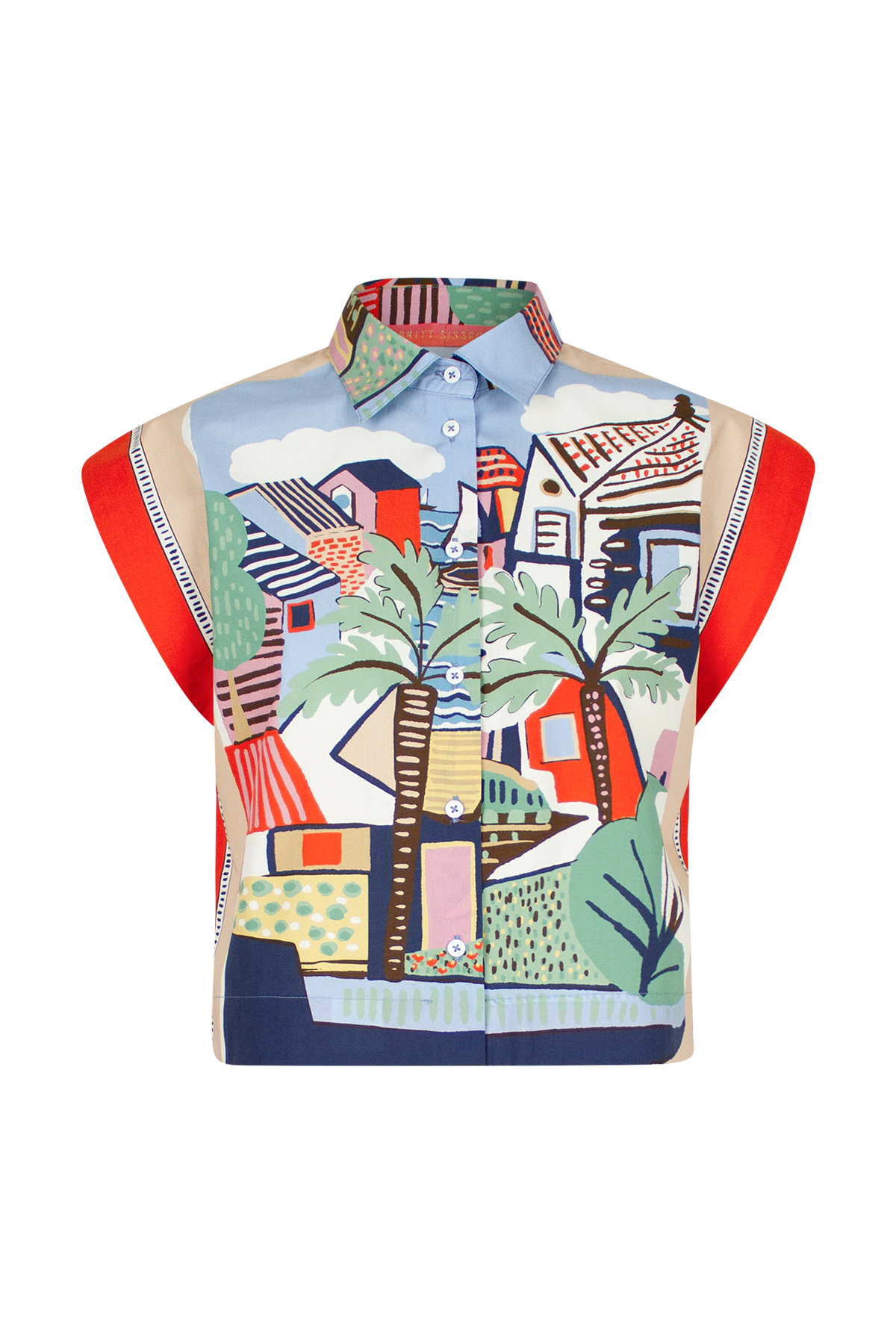 Bellis Shirt - Matisse Landscape Print