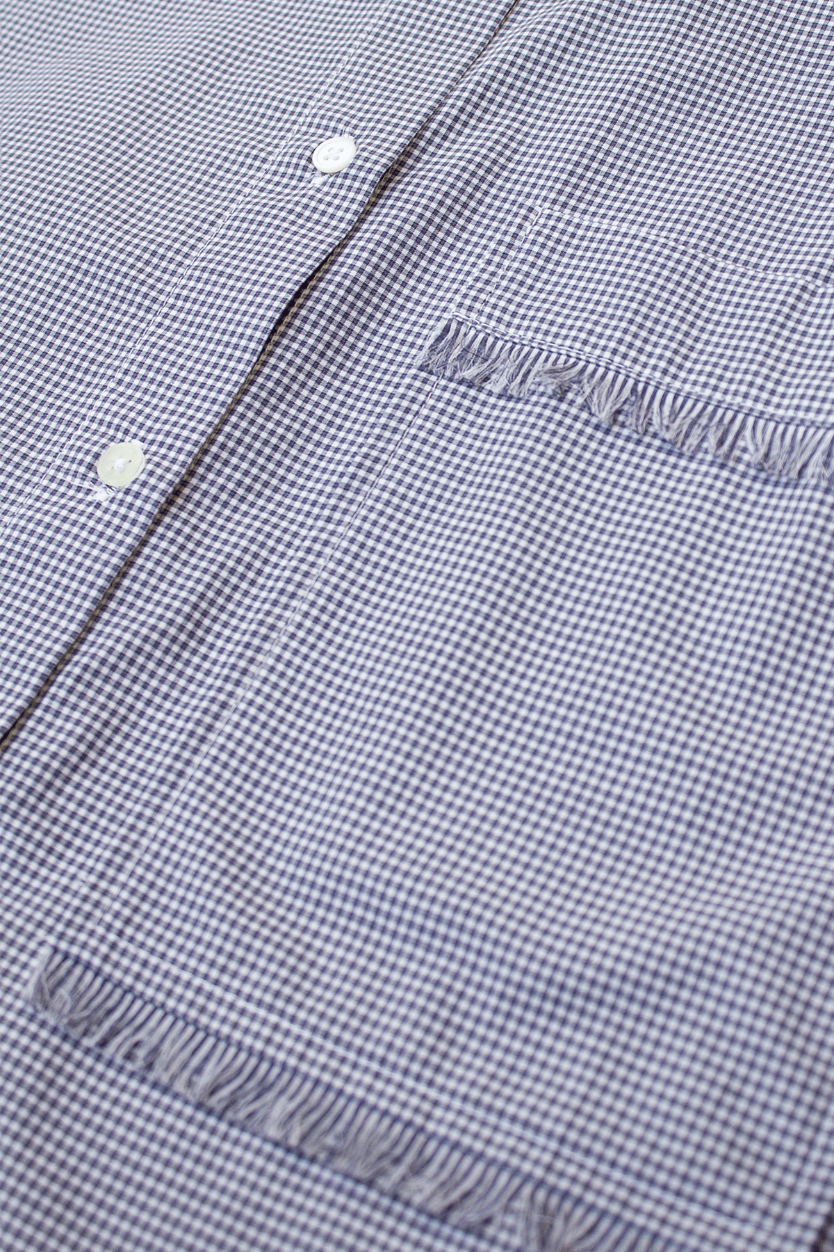 blue check shirt with big pocket