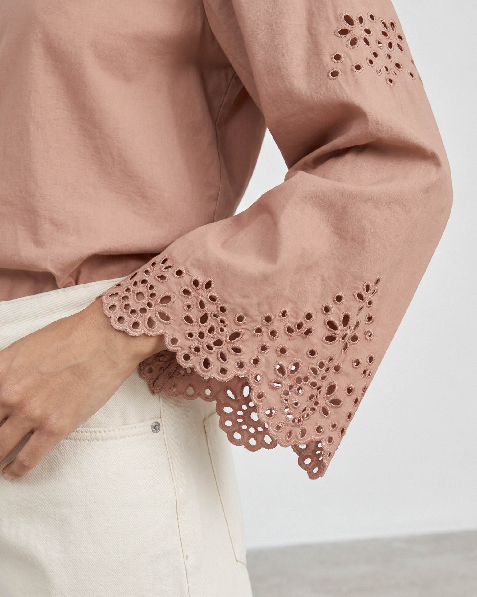 Bob Shirt - Cork Embroidered Cotton