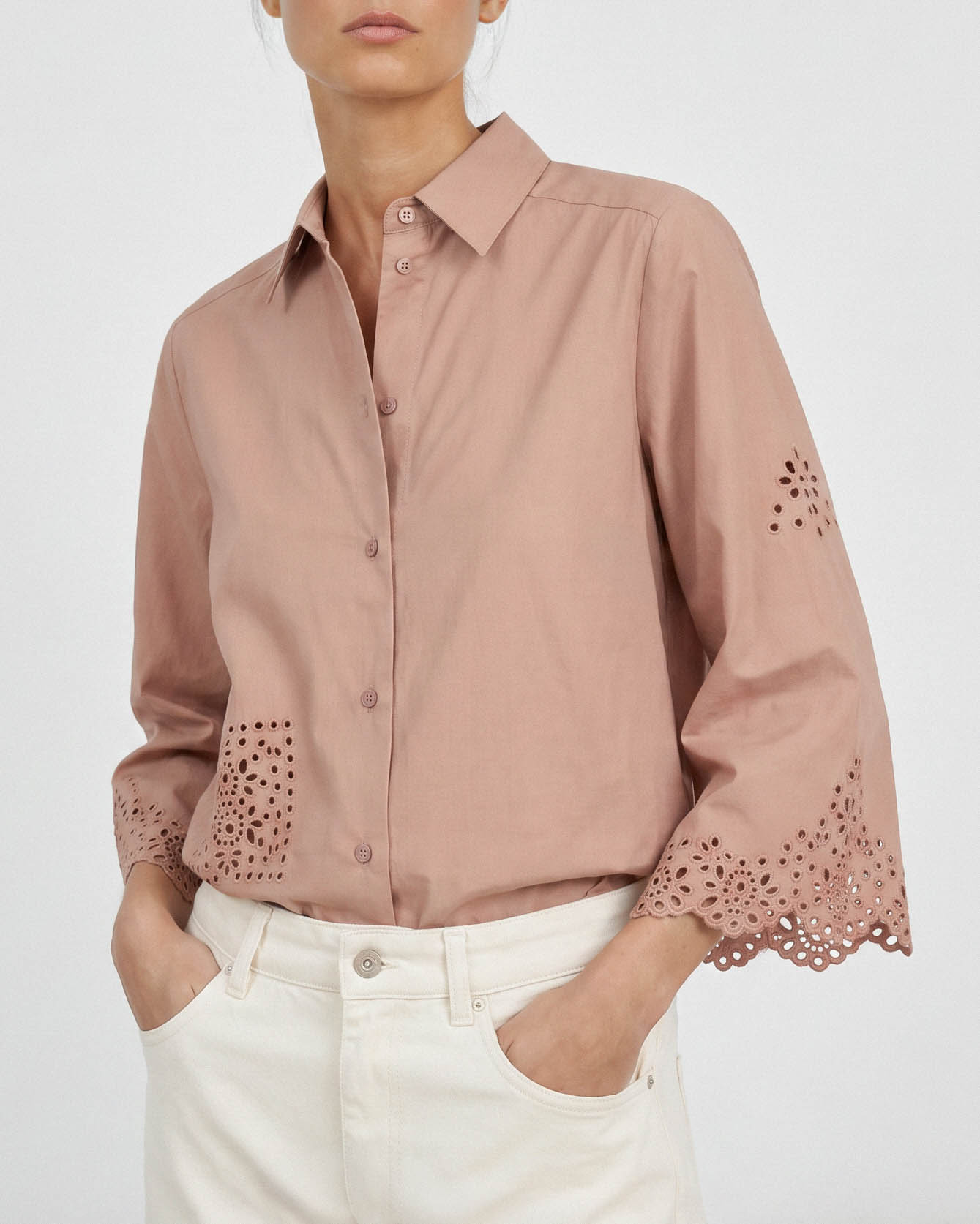 Bob Shirt - Cork Embroidered Cotton