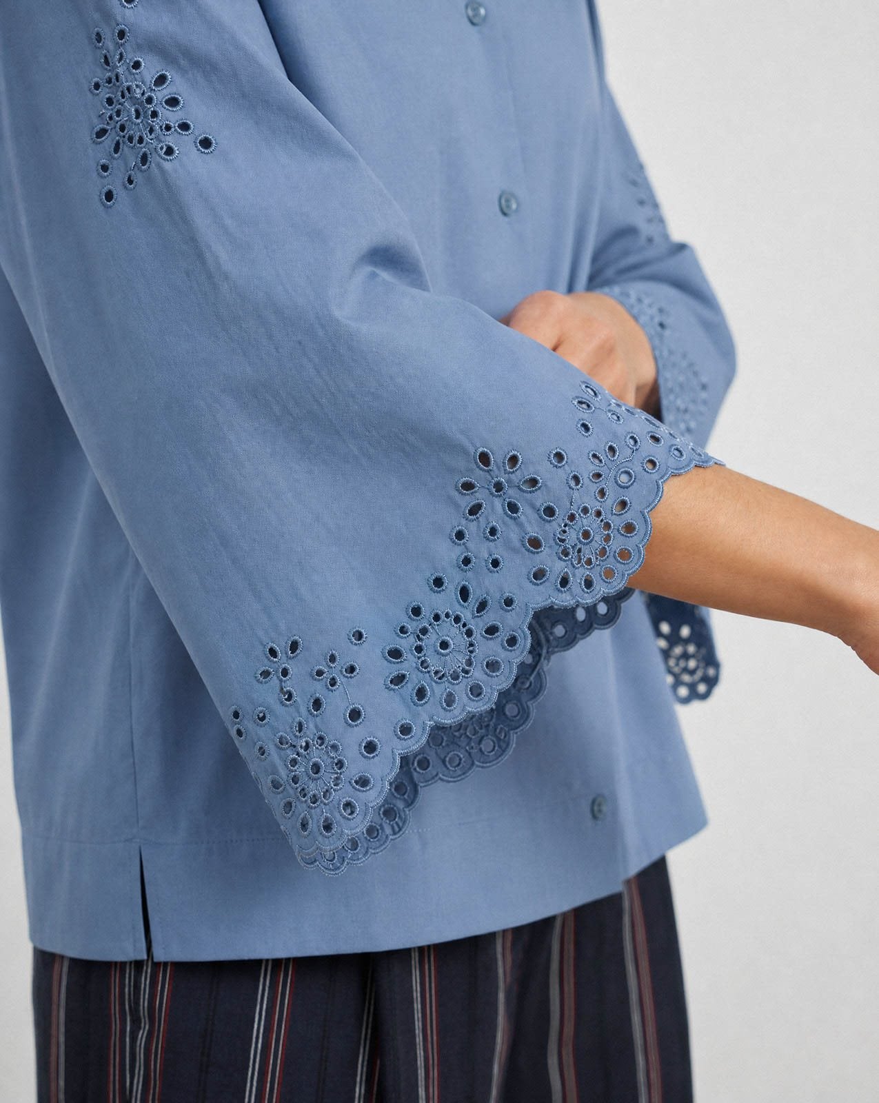 Bob Shirt - Quicksilver Embroidered Cotton