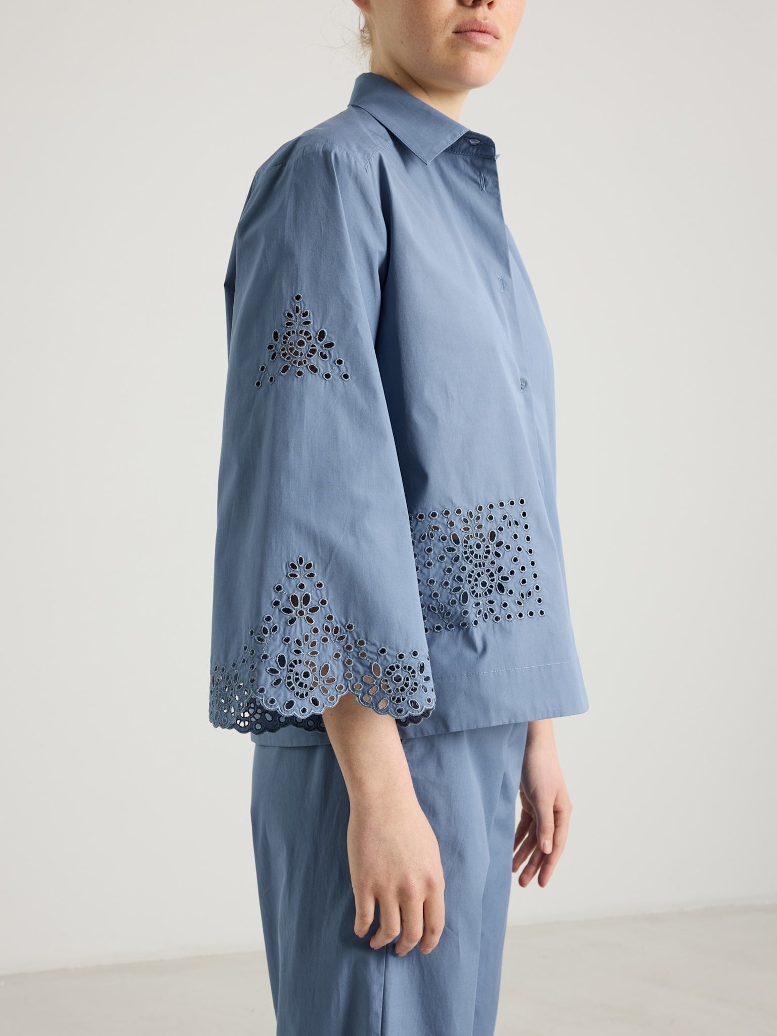 Bob Shirt - Quicksilver Embroidered Cotton