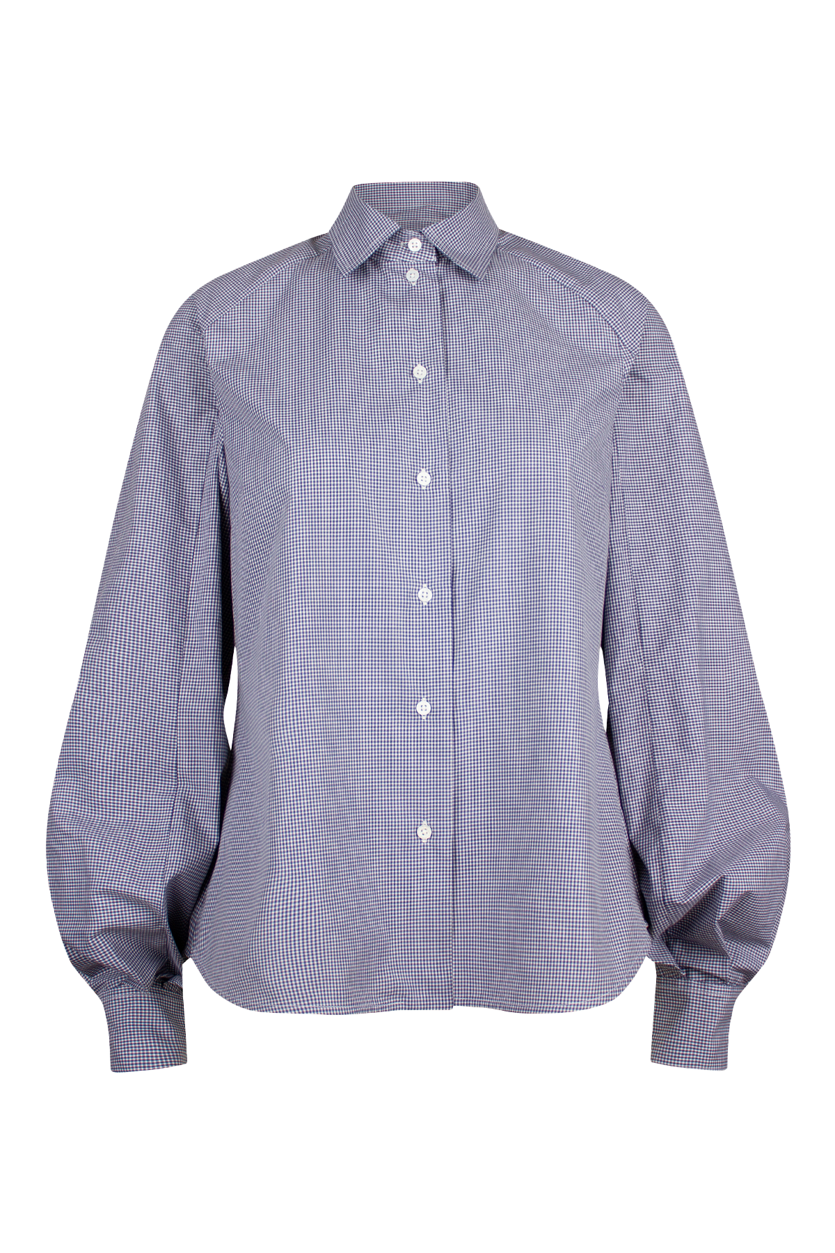 blue check Button down shirt
