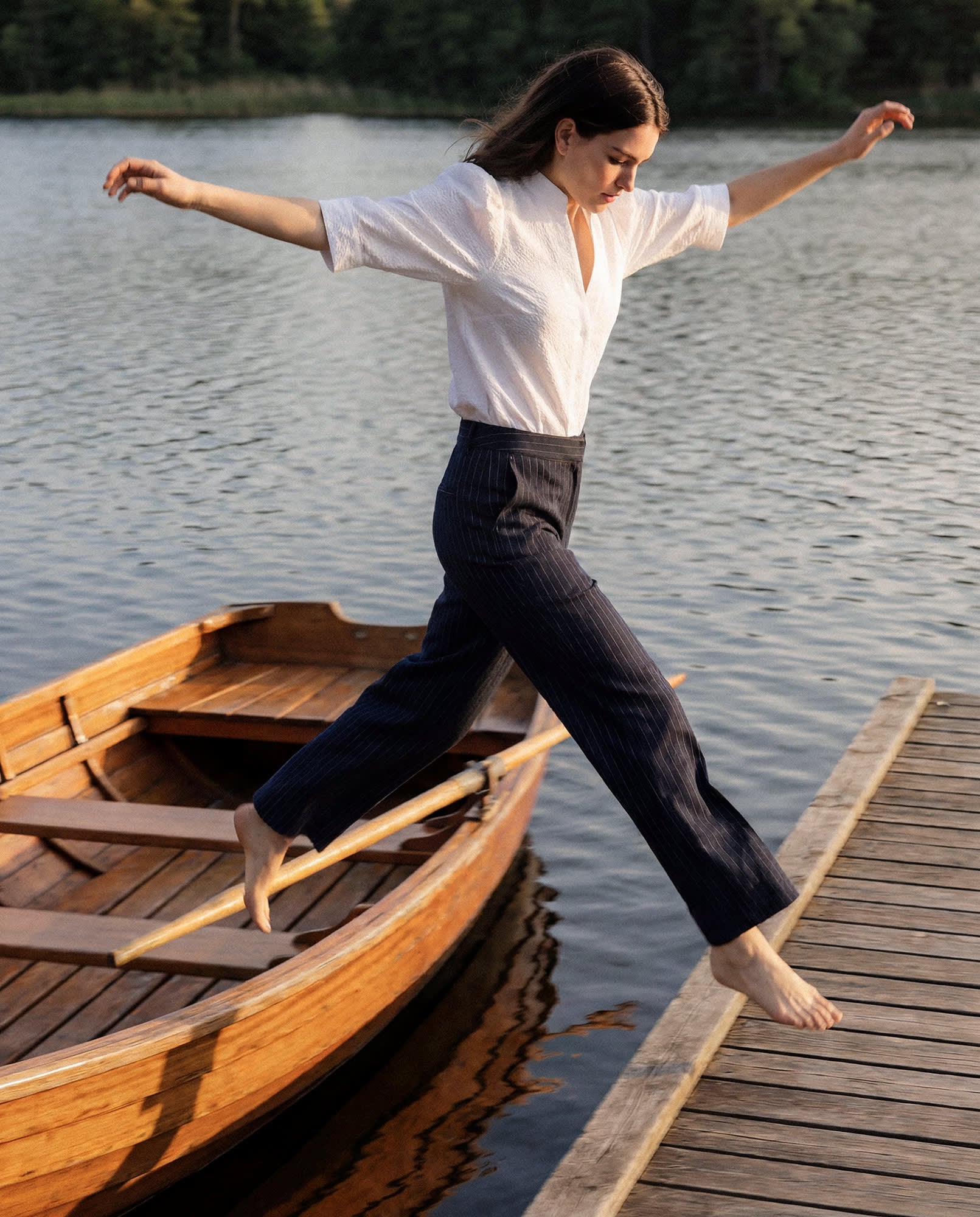 Kimmie Trouser - Admiral Linen Cotton