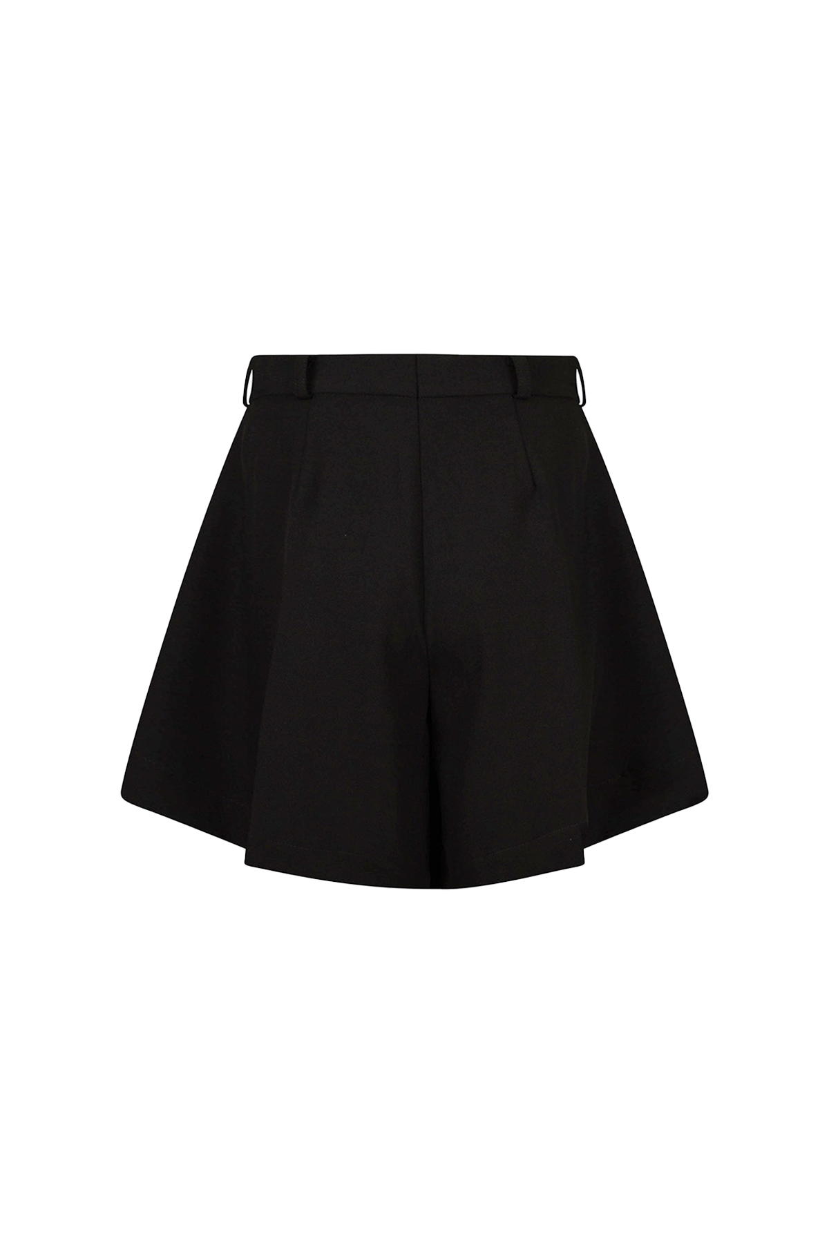 black shorts