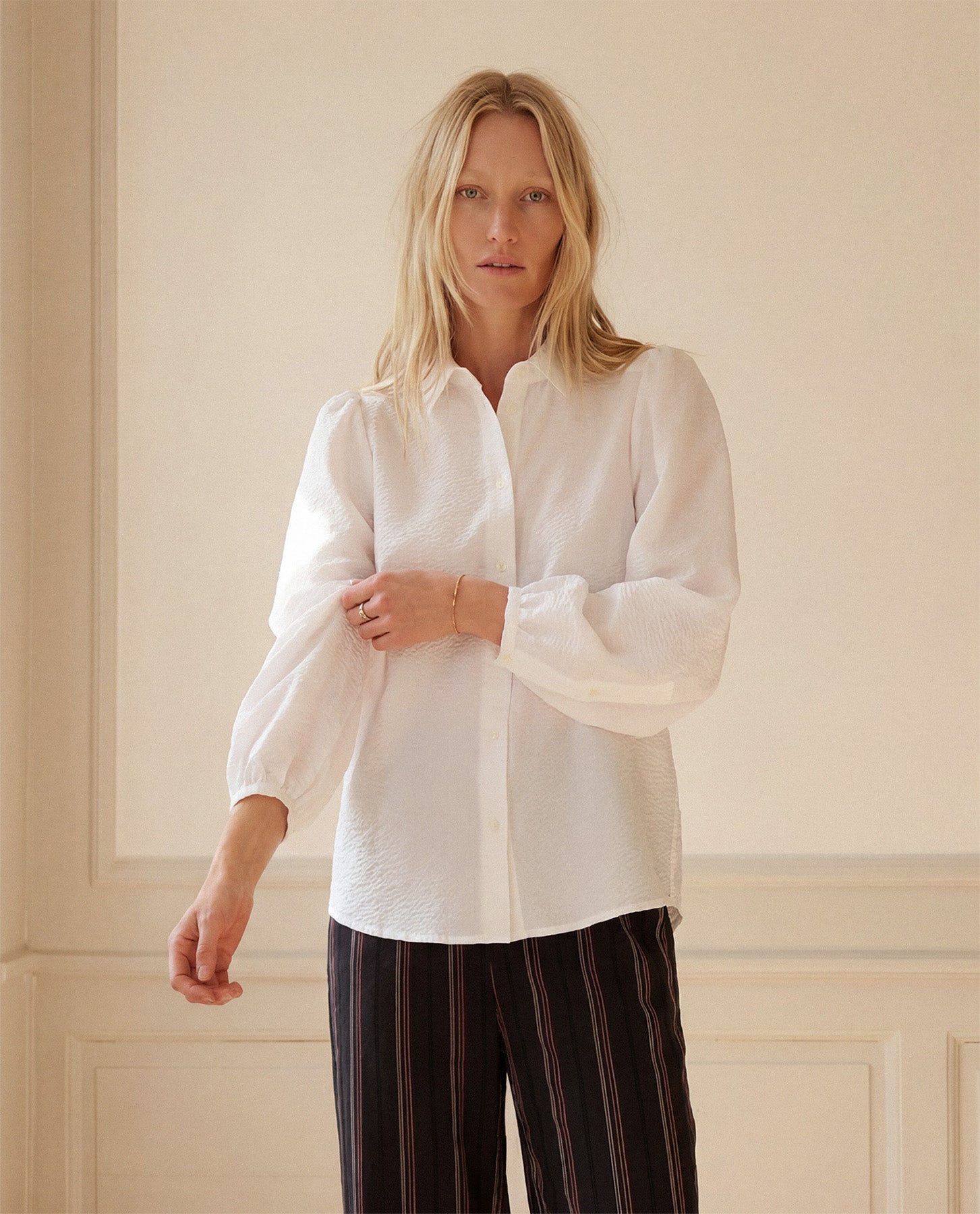 Pala Blouse - Mist Cotton