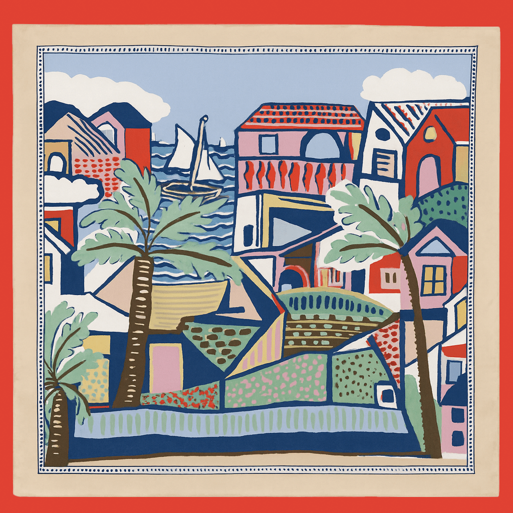 Silk Scarf - Matisse Landscape
