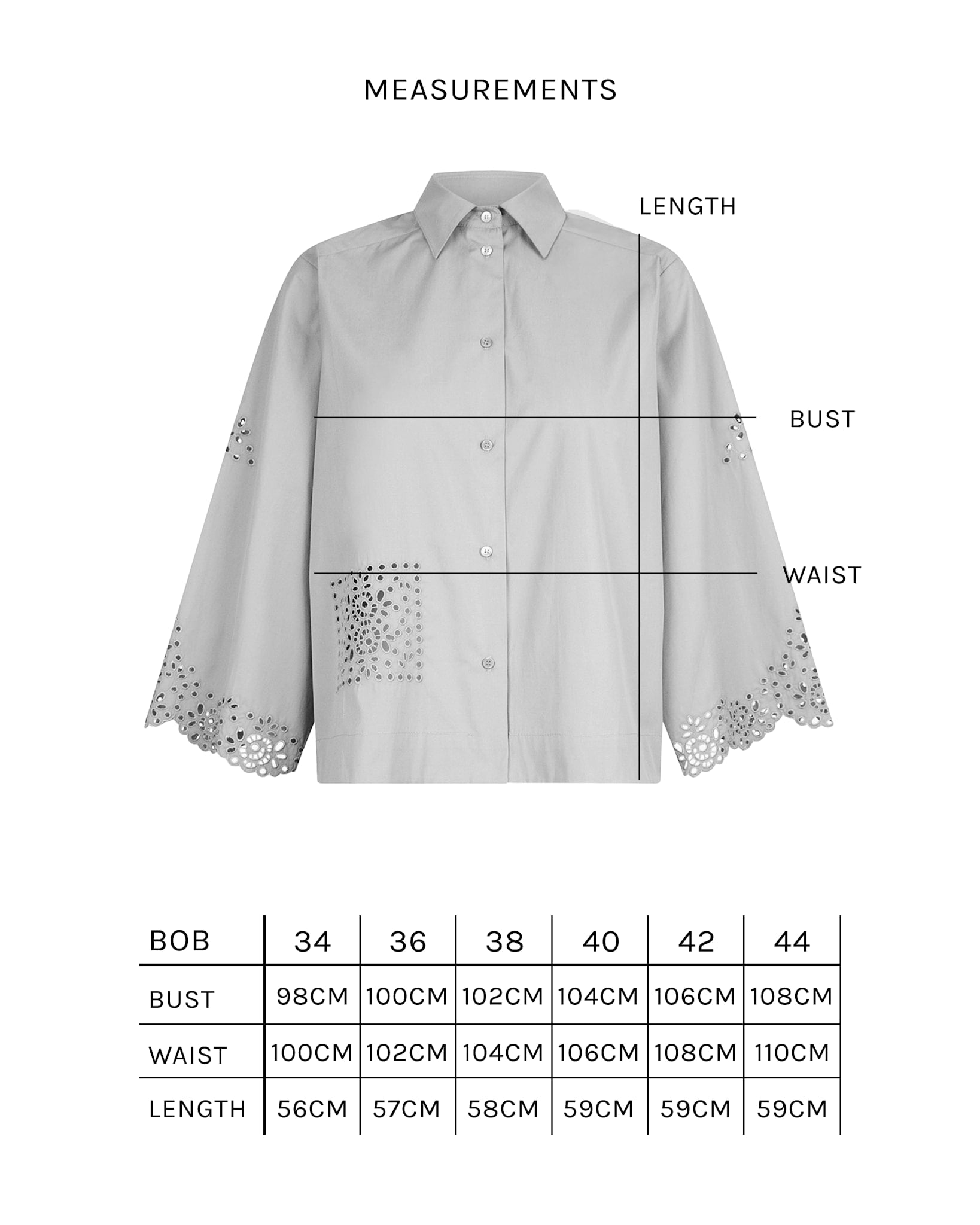 Bob Shirt - Quicksilver Embroidered Cotton
