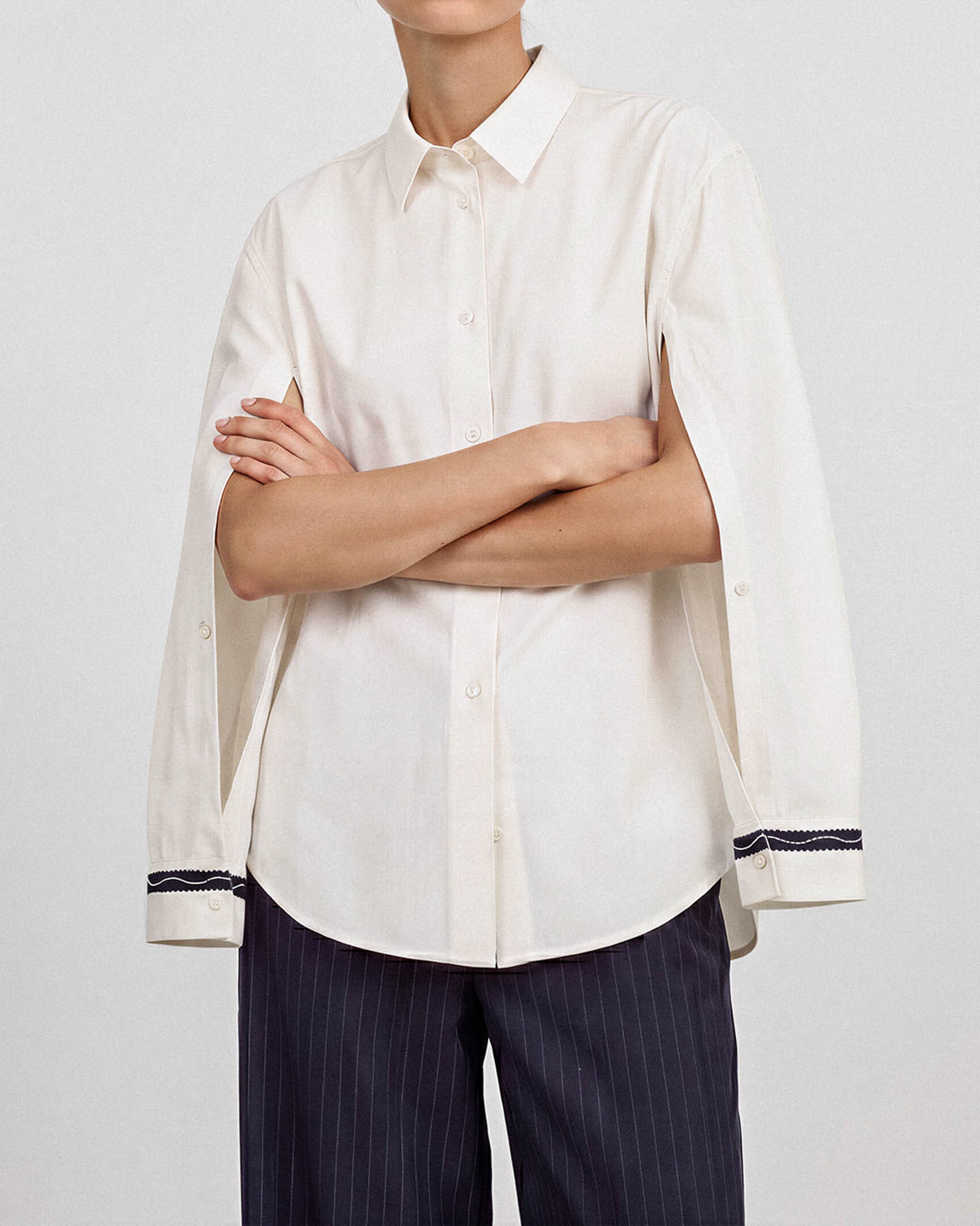 Vinci Shirt - Crema Cotton