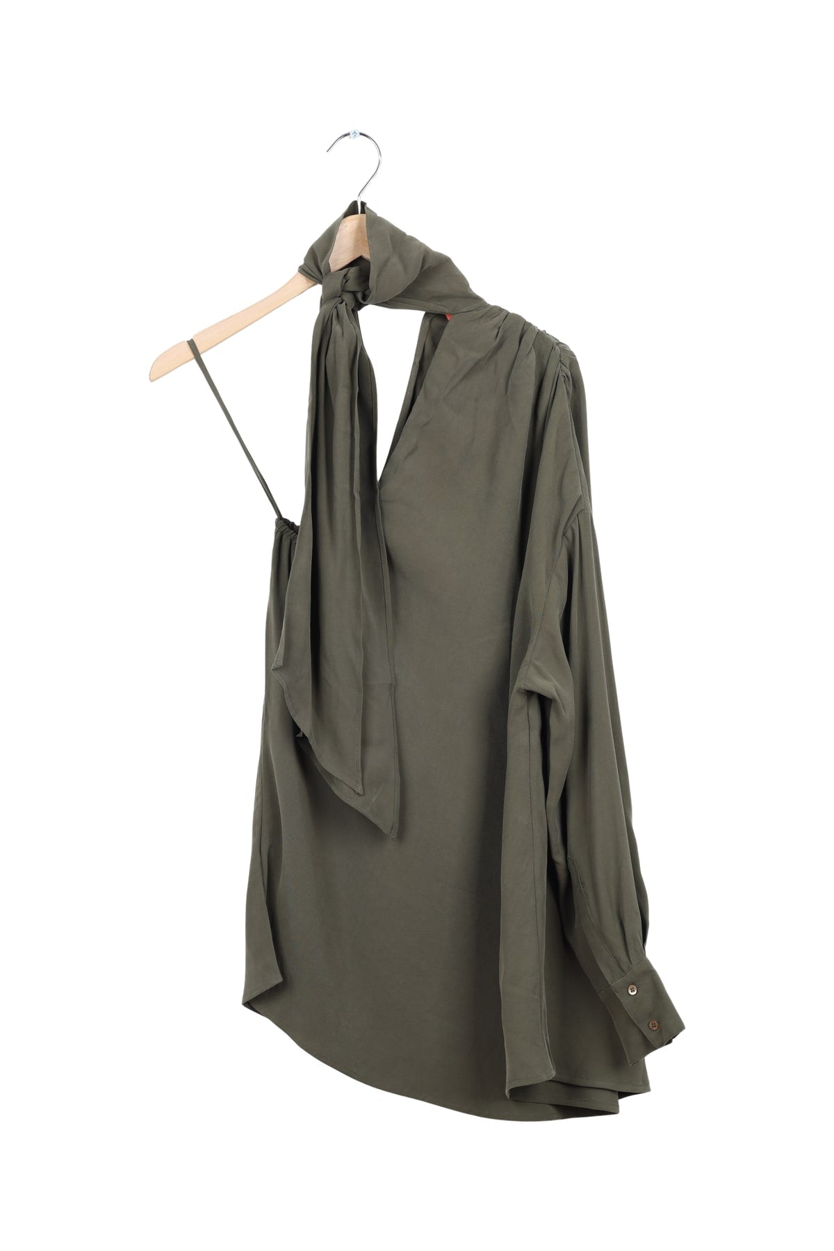 Save a Shirt Paula - Olive viscose - 42