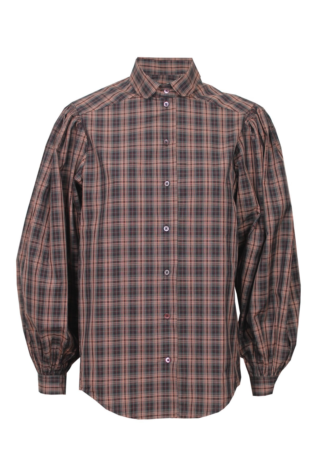 Save a Shirt Basia - Burgundy check - 36