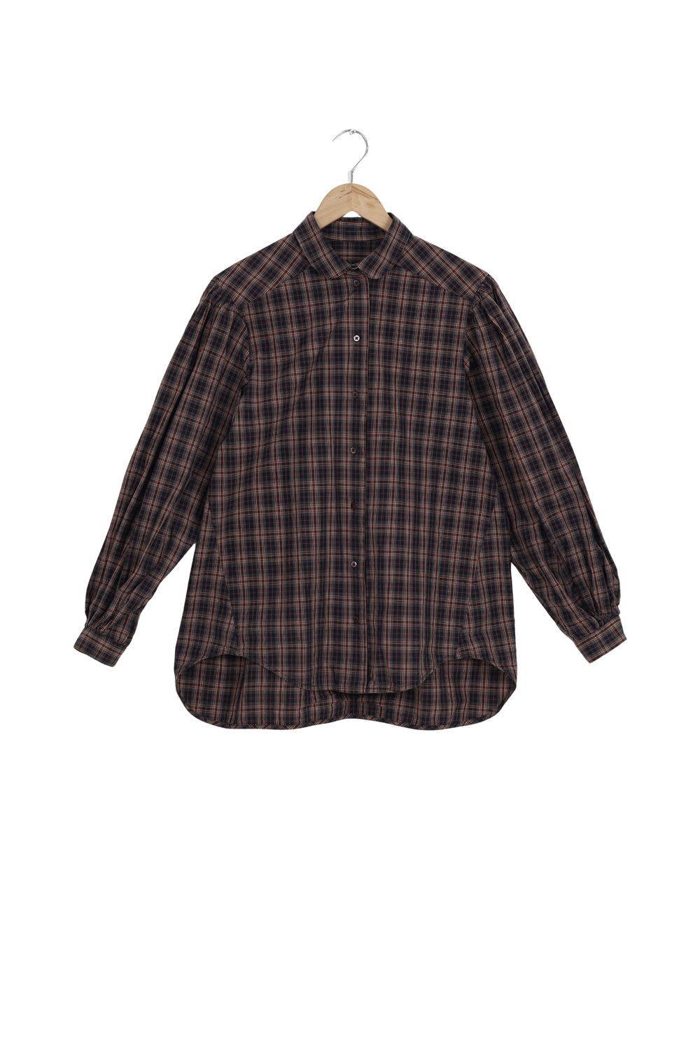 Save a Shirt Basia - Burgundy Check - 42